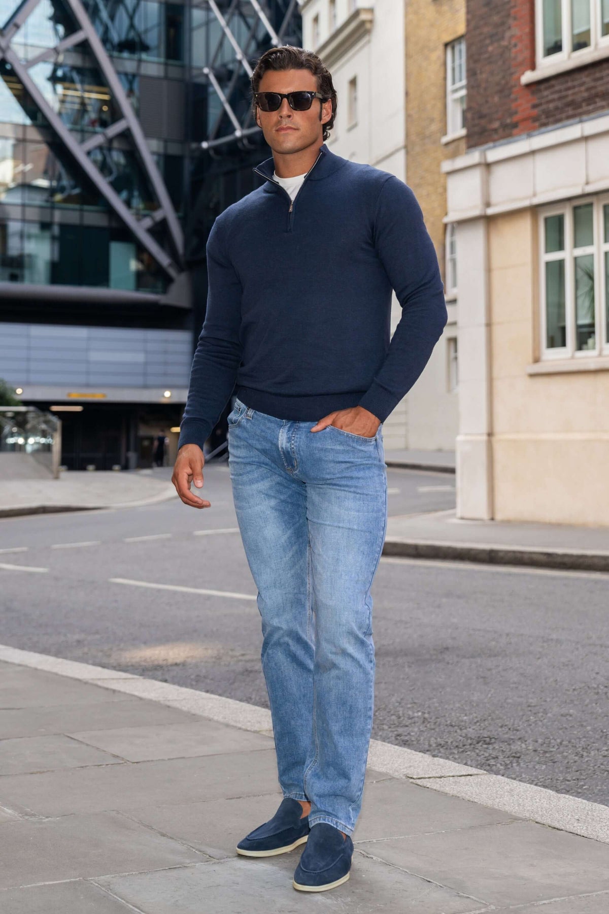 ALDEVO | Maglione Mezza Zip Slim