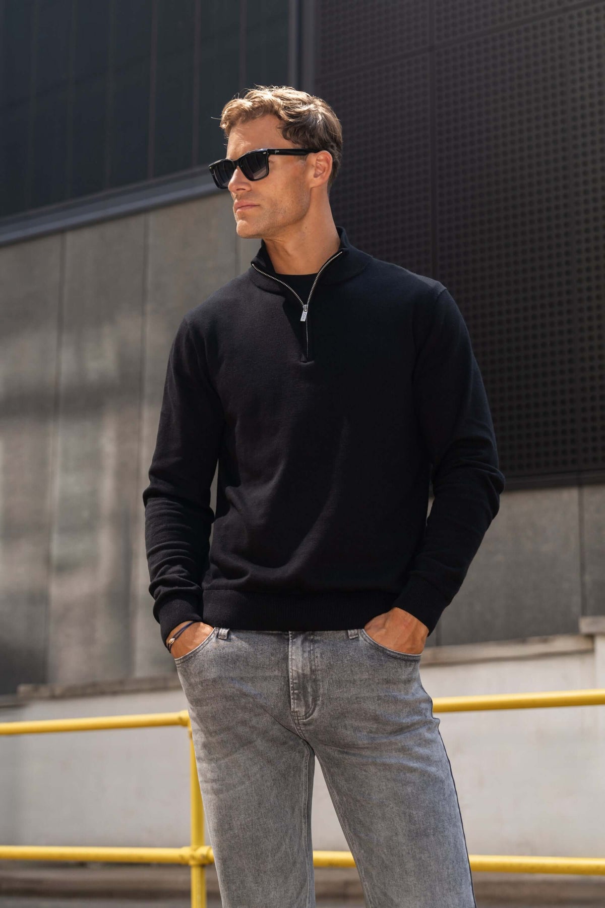 ALDEVO | Maglione Mezza Zip Slim