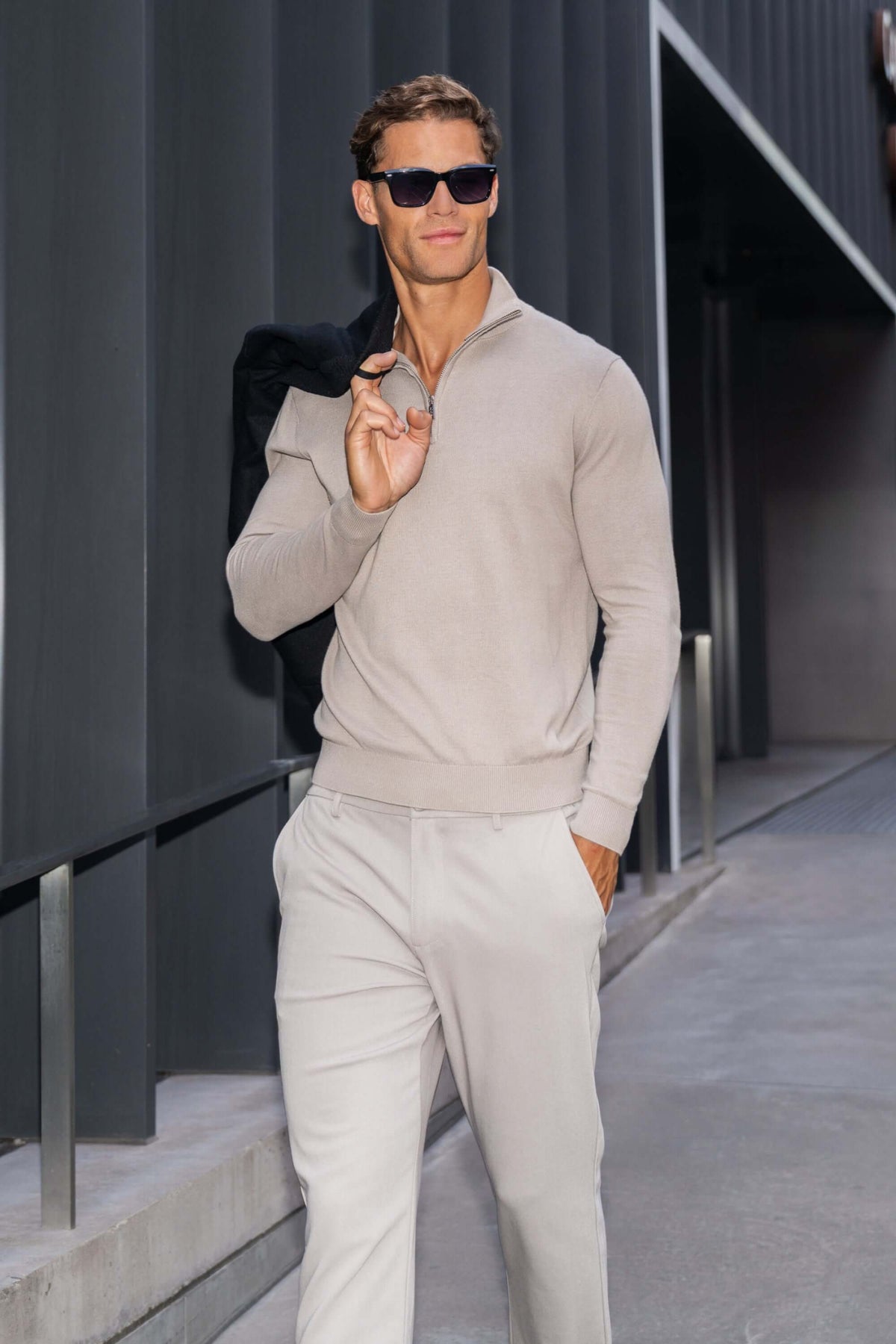 ALDEVO | Maglione Mezza Zip Slim