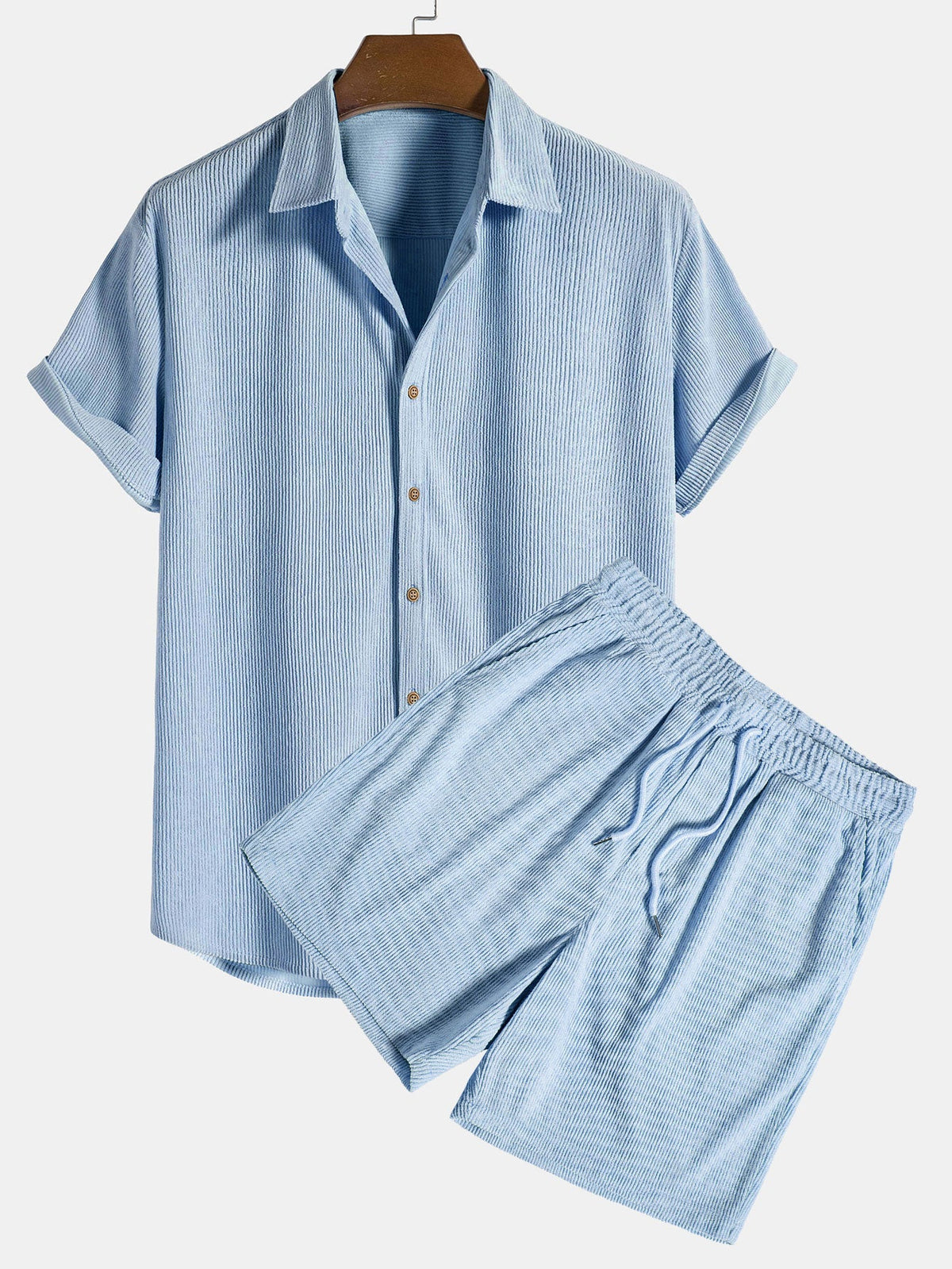 LEÓN | Completo Camicia Testurizzata e Shorts