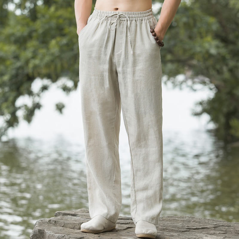 PORTO | Pantalone di Cotone e Lino, eleganza d'estate