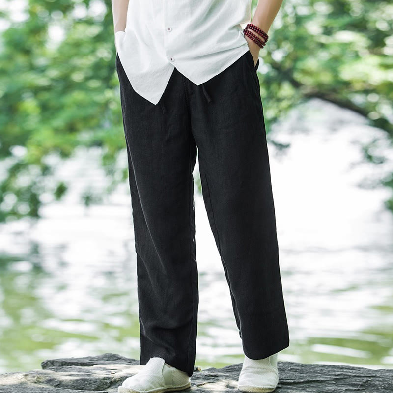 PORTO | Pantalone di Cotone e Lino, eleganza d'estate