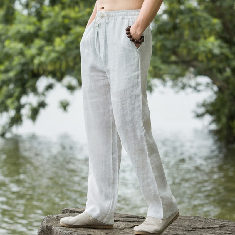 PORTO | Pantalone di Cotone e Lino, eleganza d'estate