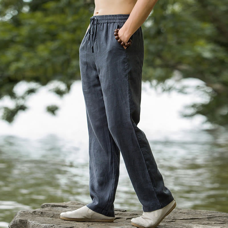 PORTO | Pantalone di Cotone e Lino, eleganza d'estate