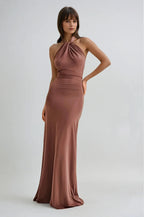 JANA | Abito maxi halter