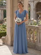 LILYANA™ | Abito da Damigella in Chiffon Elegante