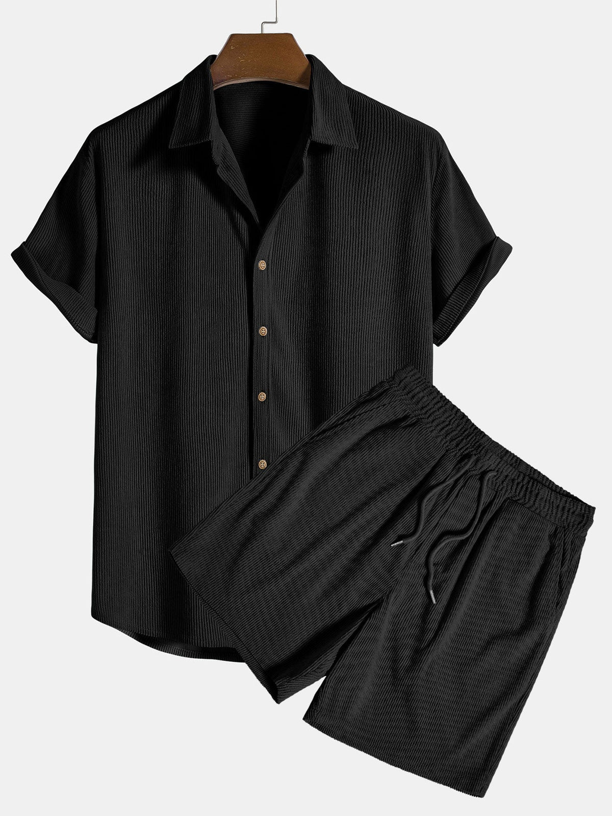LEÓN | Completo Camicia Testurizzata e Shorts