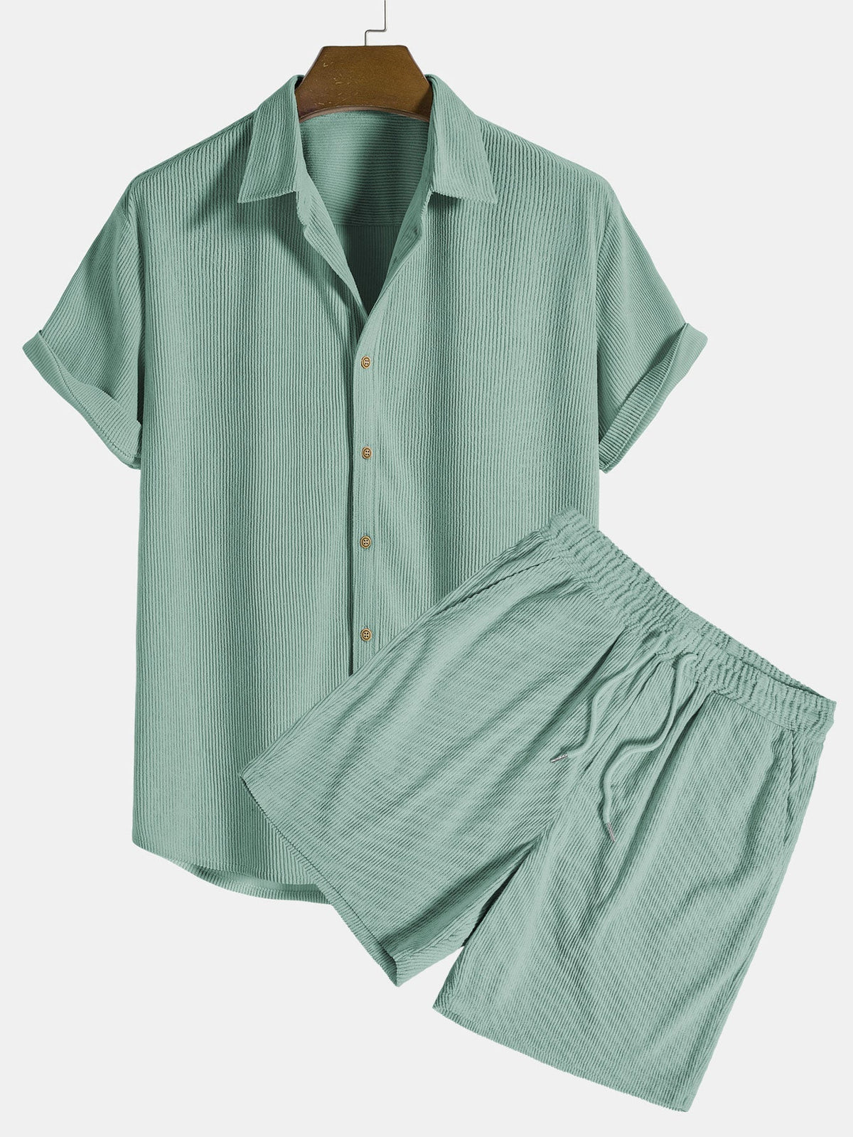 LEÓN | Completo Camicia Testurizzata e Shorts