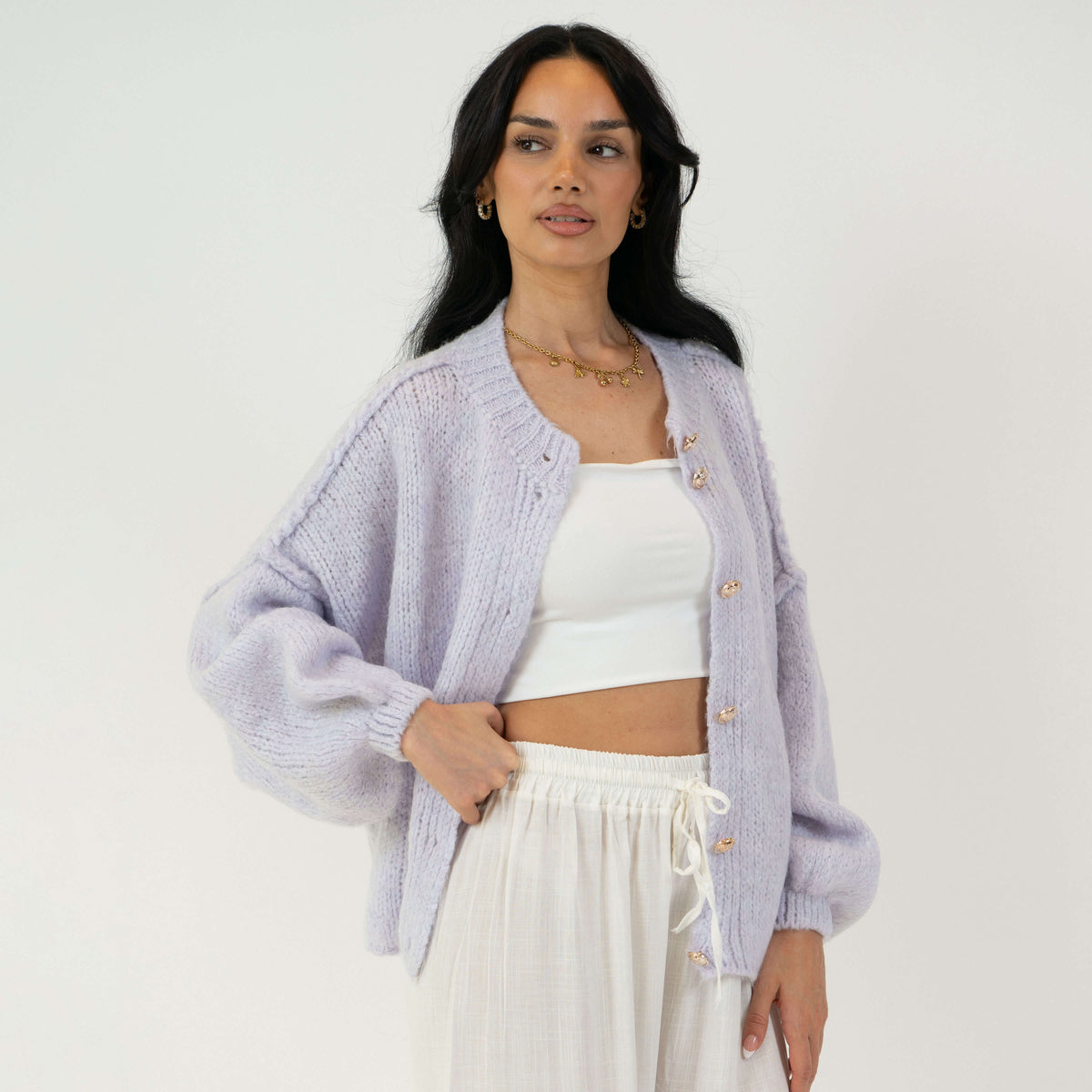 ELENA | Cardigan Oversize in Maglia Morbida