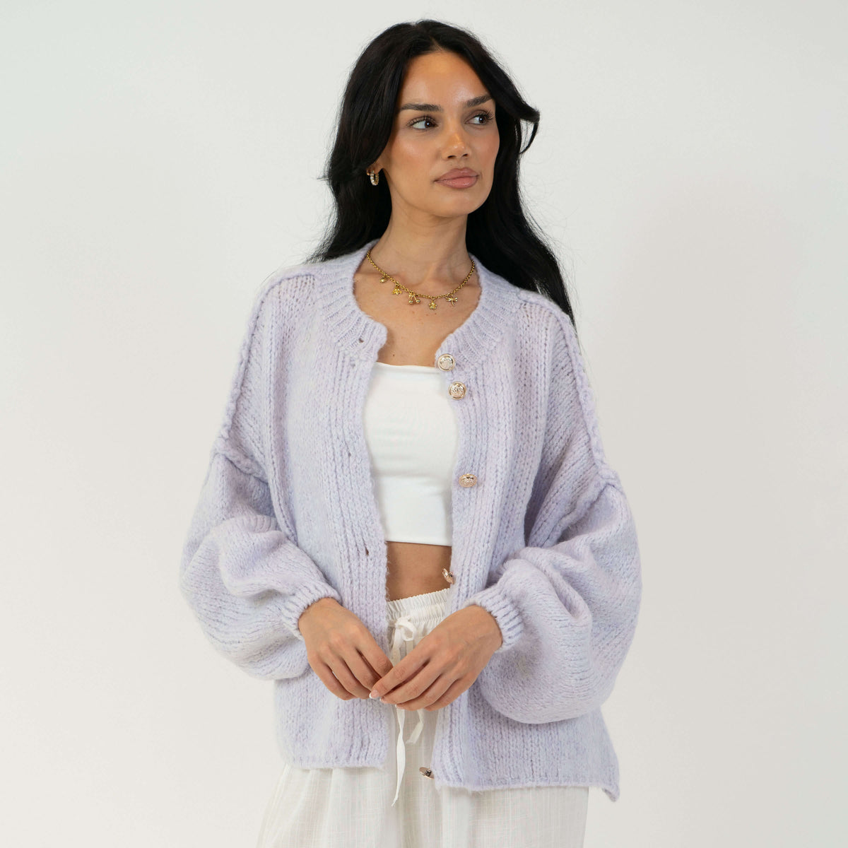 ELENA | Cardigan Oversize in Maglia Morbida