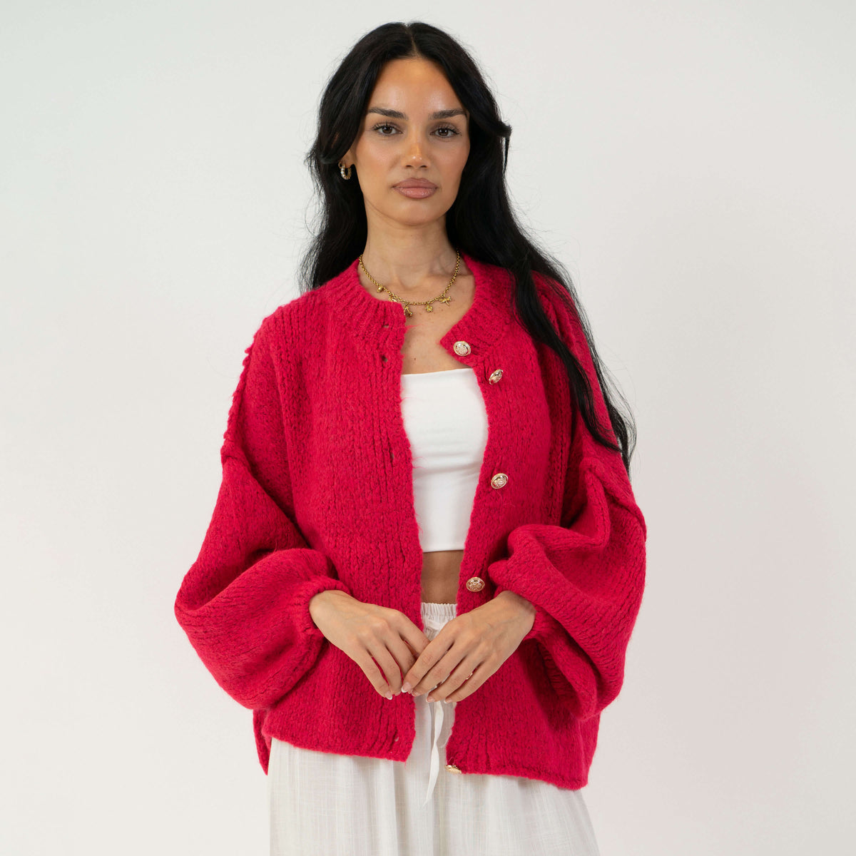 ELENA | Cardigan Oversize in Maglia Morbida