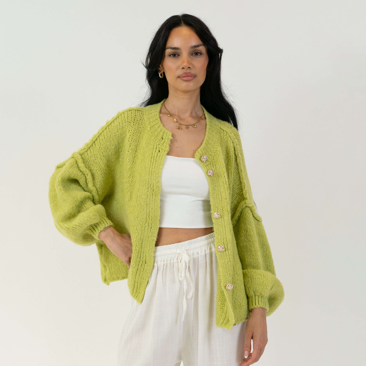 ELENA | Cardigan Oversize in Maglia Morbida