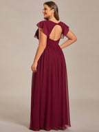 LILYANA™ | Abito da Damigella in Chiffon Elegante