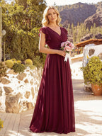 LILYANA™ | Abito da Damigella in Chiffon Elegante