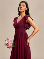 LILYANA™ | Abito da Damigella in Chiffon Elegante