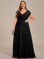 LILYANA™ | Abito da Damigella in Chiffon Elegante
