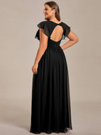 LILYANA™ | Abito da Damigella in Chiffon Elegante