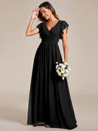 LILYANA™ | Abito da Damigella in Chiffon Elegante