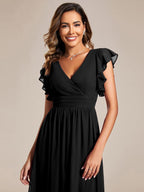 LILYANA™ | Abito da Damigella in Chiffon Elegante