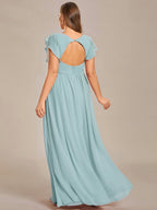 LILYANA™ | Abito da Damigella in Chiffon Elegante