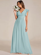 LILYANA™ | Abito da Damigella in Chiffon Elegante