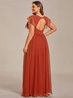 LILYANA™ | Abito da Damigella in Chiffon Elegante