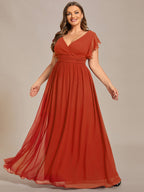 LILYANA™ | Abito da Damigella in Chiffon Elegante