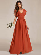 LILYANA™ | Abito da Damigella in Chiffon Elegante