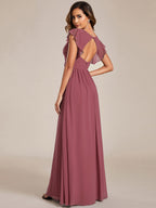 LILYANA™ | Abito da Damigella in Chiffon Elegante