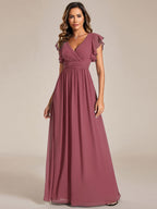 LILYANA™ | Abito da Damigella in Chiffon Elegante