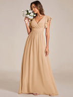 LILYANA™ | Abito da Damigella in Chiffon Elegante