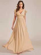 LILYANA™ | Abito da Damigella in Chiffon Elegante