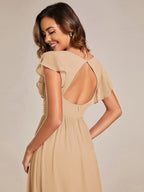 LILYANA™ | Abito da Damigella in Chiffon Elegante