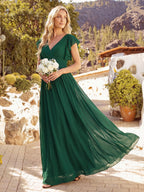 LILYANA™ | Abito da Damigella in Chiffon Elegante
