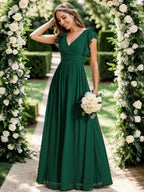 LILYANA™ | Abito da Damigella in Chiffon Elegante