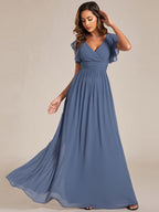 LILYANA™ | Abito da Damigella in Chiffon Elegante