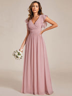 LILYANA™ | Abito da Damigella in Chiffon Elegante