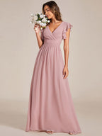 LILYANA™ | Abito da Damigella in Chiffon Elegante