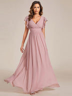 LILYANA™ | Abito da Damigella in Chiffon Elegante