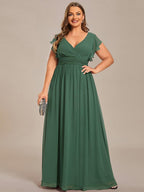 LILYANA™ | Abito da Damigella in Chiffon Elegante