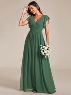 LILYANA™ | Abito da Damigella in Chiffon Elegante