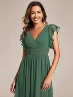 LILYANA™ | Abito da Damigella in Chiffon Elegante
