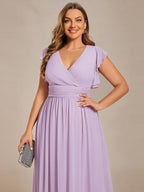 LILYANA™ | Abito da Damigella in Chiffon Elegante