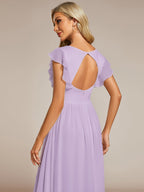 LILYANA™ | Abito da Damigella in Chiffon Elegante
