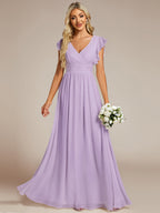 LILYANA™ | Abito da Damigella in Chiffon Elegante