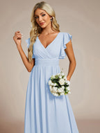 LILYANA™ | Abito da Damigella in Chiffon Elegante