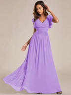 LILYANA™ | Abito da Damigella in Chiffon Elegante