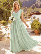 LILYANA™ | Abito da Damigella in Chiffon Elegante