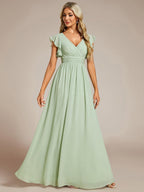 LILYANA™ | Abito da Damigella in Chiffon Elegante