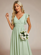 LILYANA™ | Abito da Damigella in Chiffon Elegante